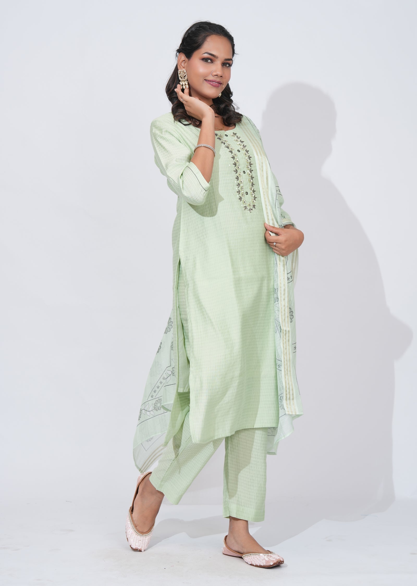 Green Gold Straight cut Suit
