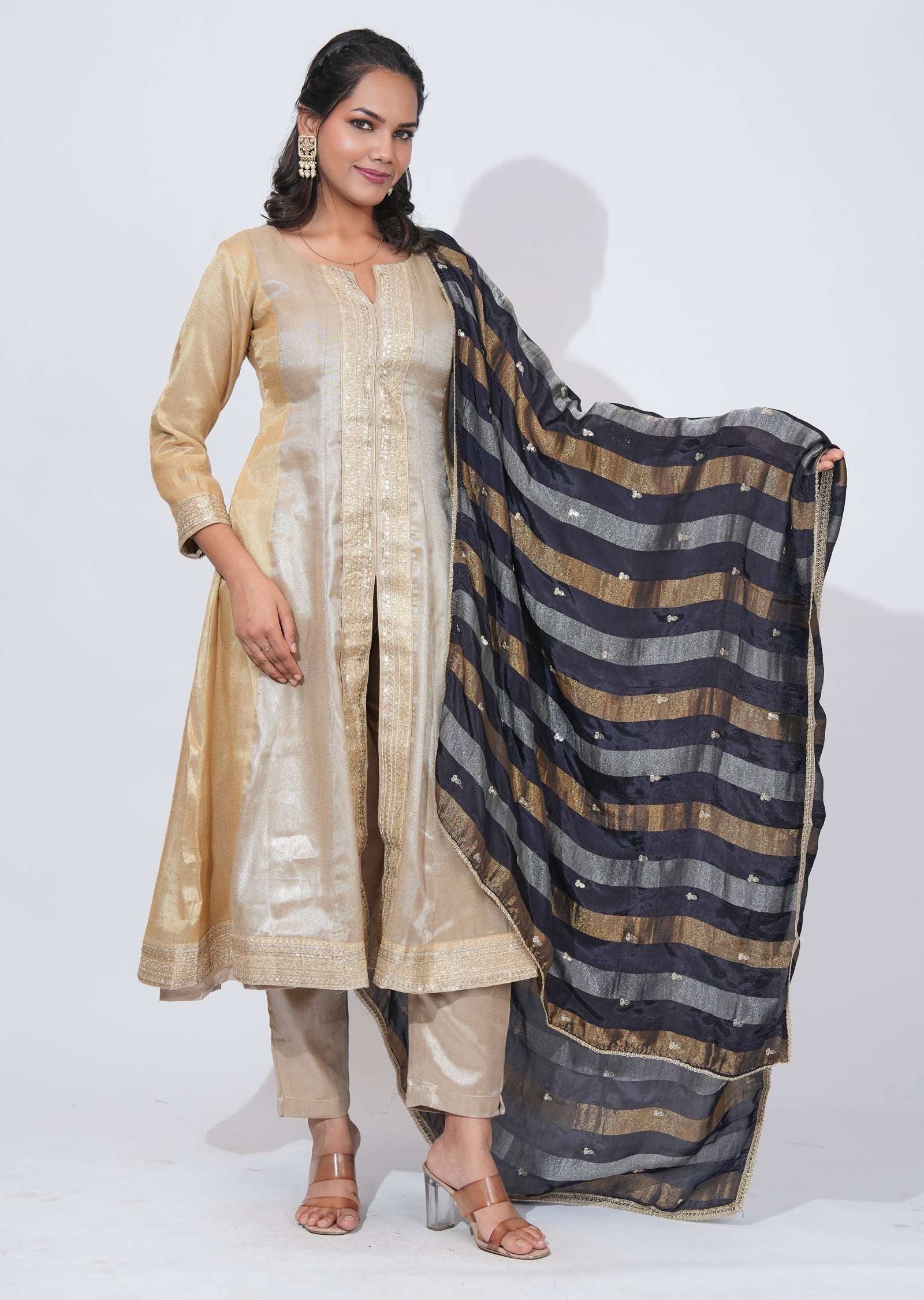 Mouse Tissue Anarkali Suit