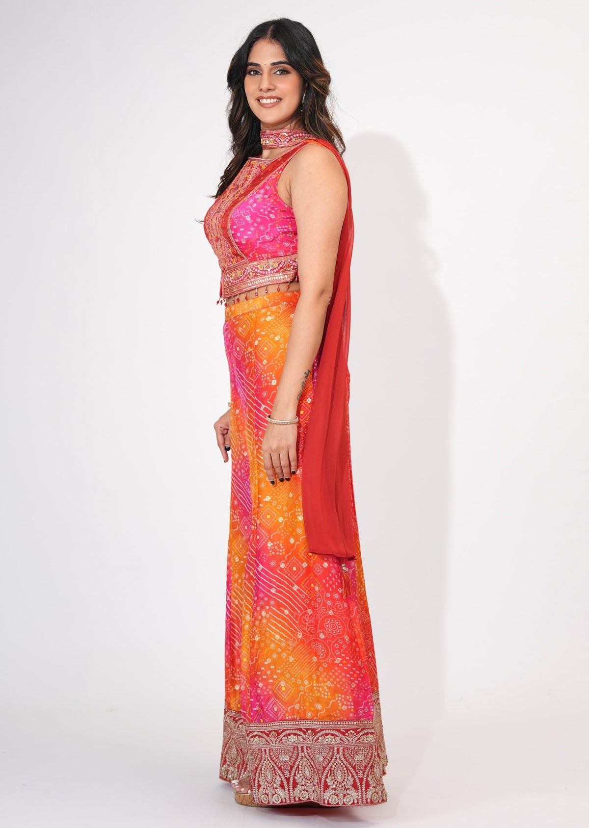 Red Silk Indowesten Set