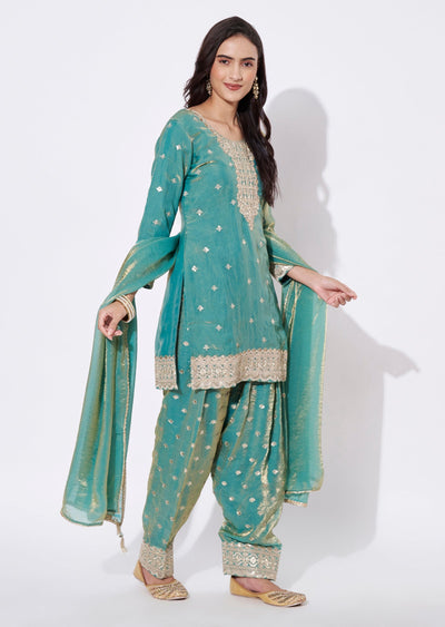 Dusty Green Straight Cut Suit