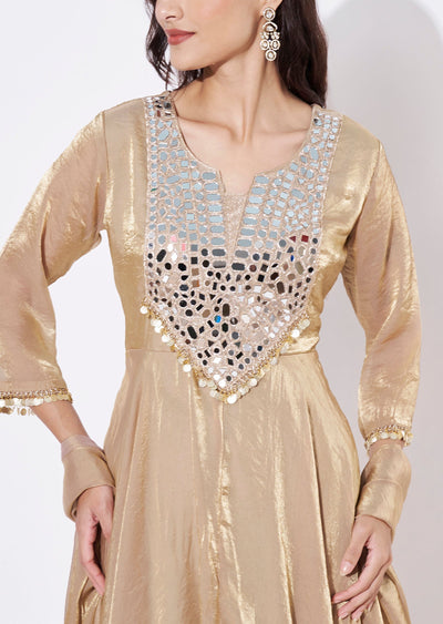 Beige Anarkali Suit