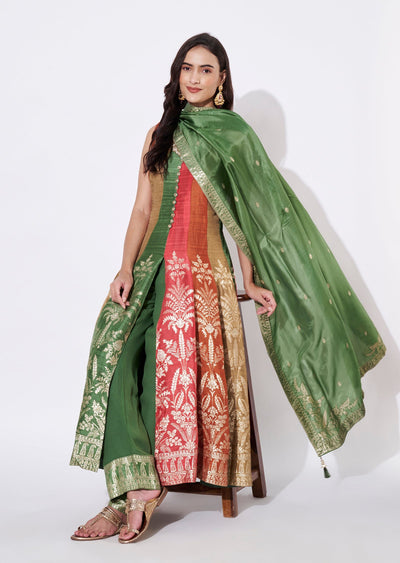 Multi Silk Anarkali Suit