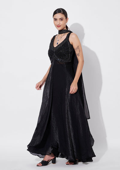 Black Anarkali Suit