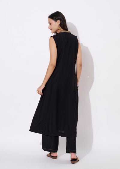 Black Gold Kurti Set