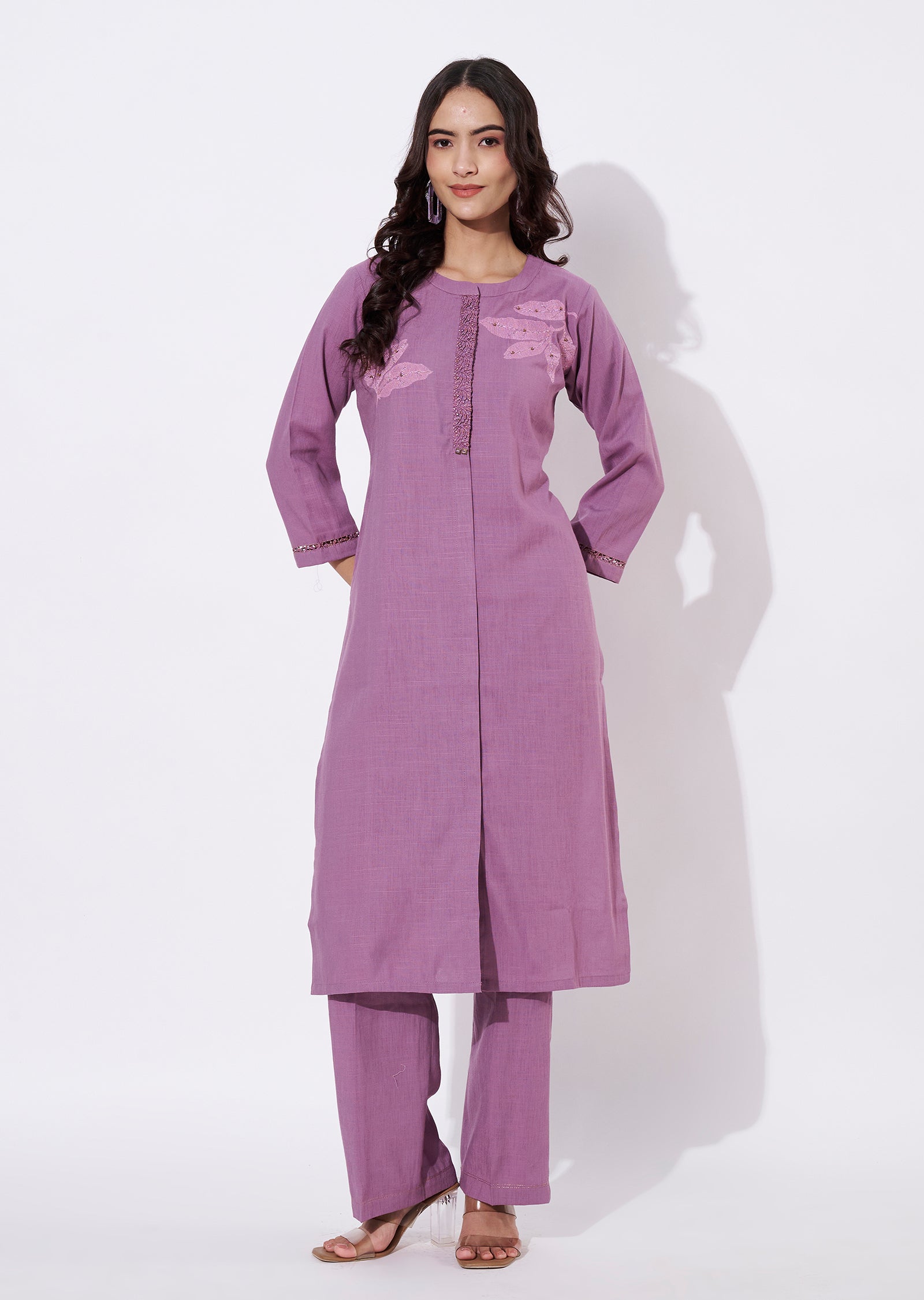 Dark Onion Pink Gold Straight cut suit