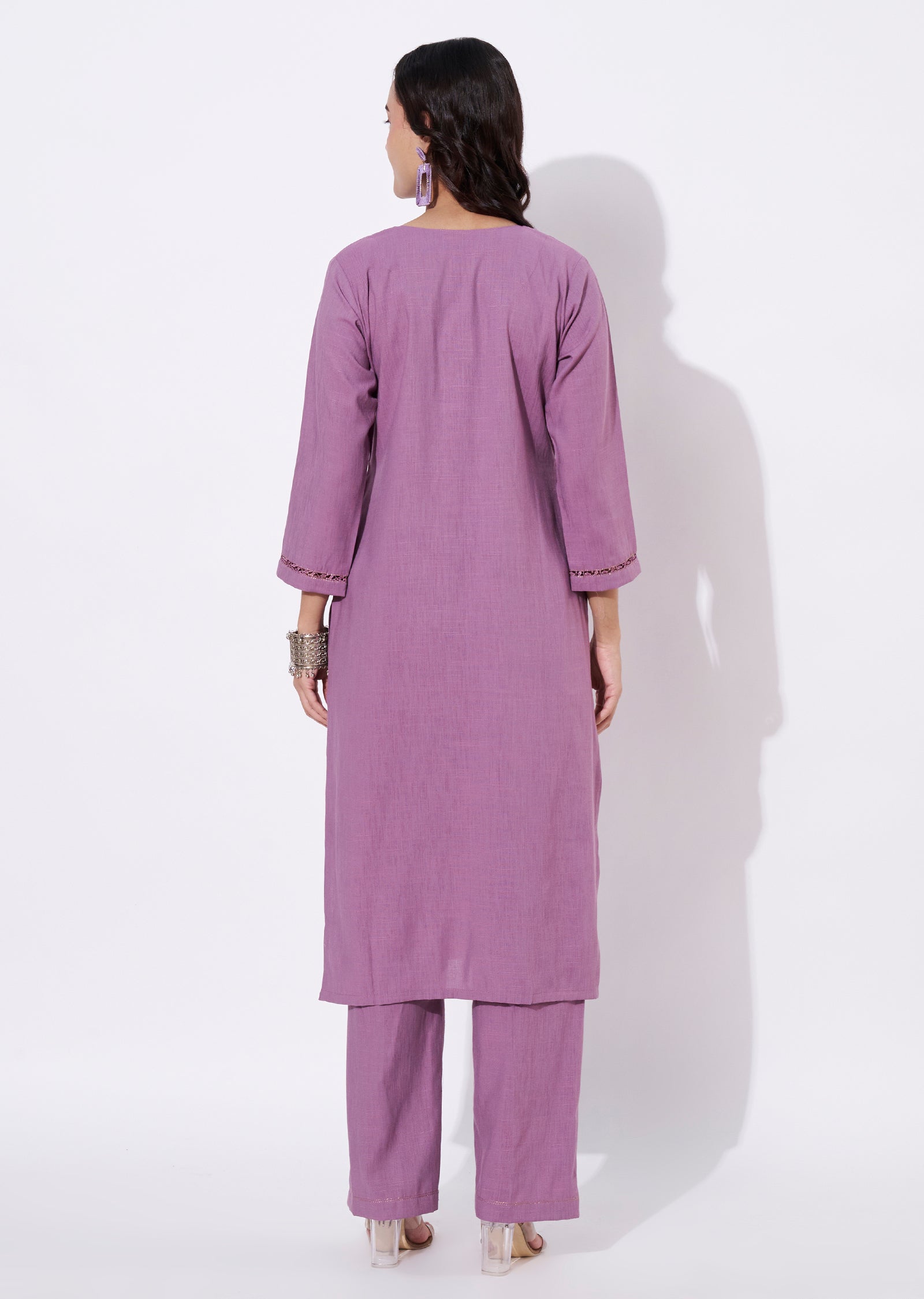 Dark Onion Pink Gold Straight cut suit