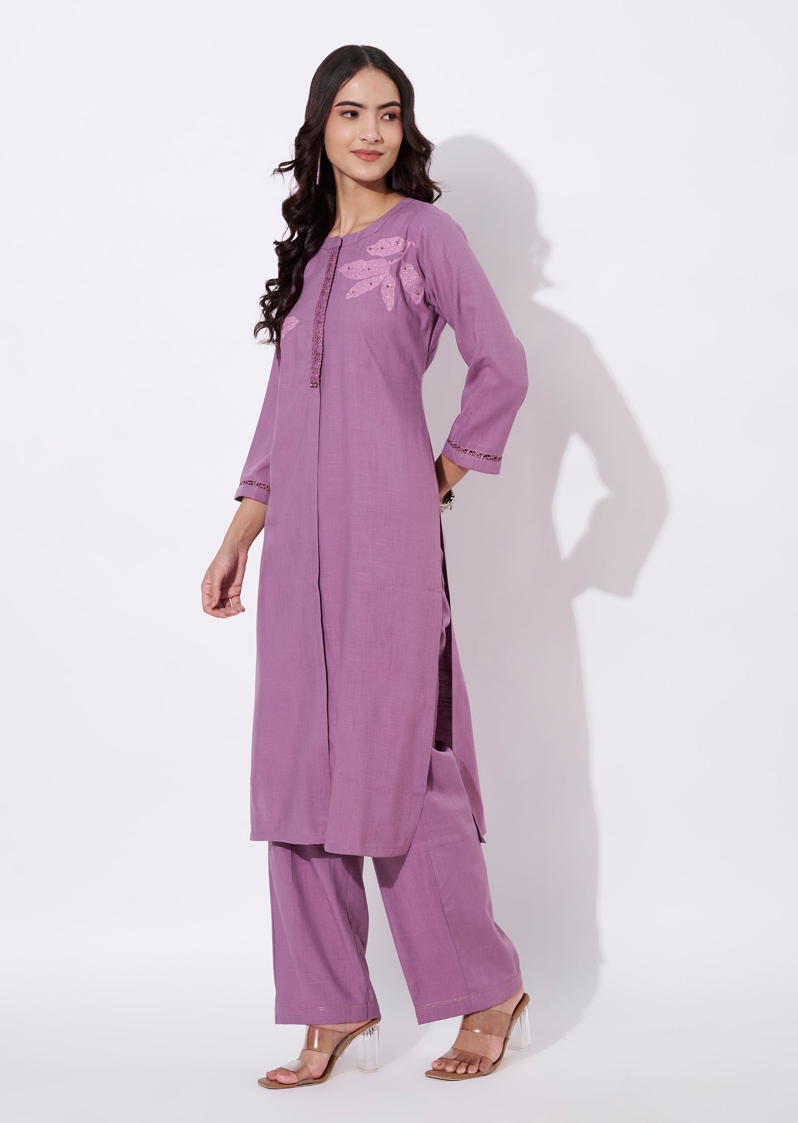 Dark Onion Pink Gold Straight cut suit
