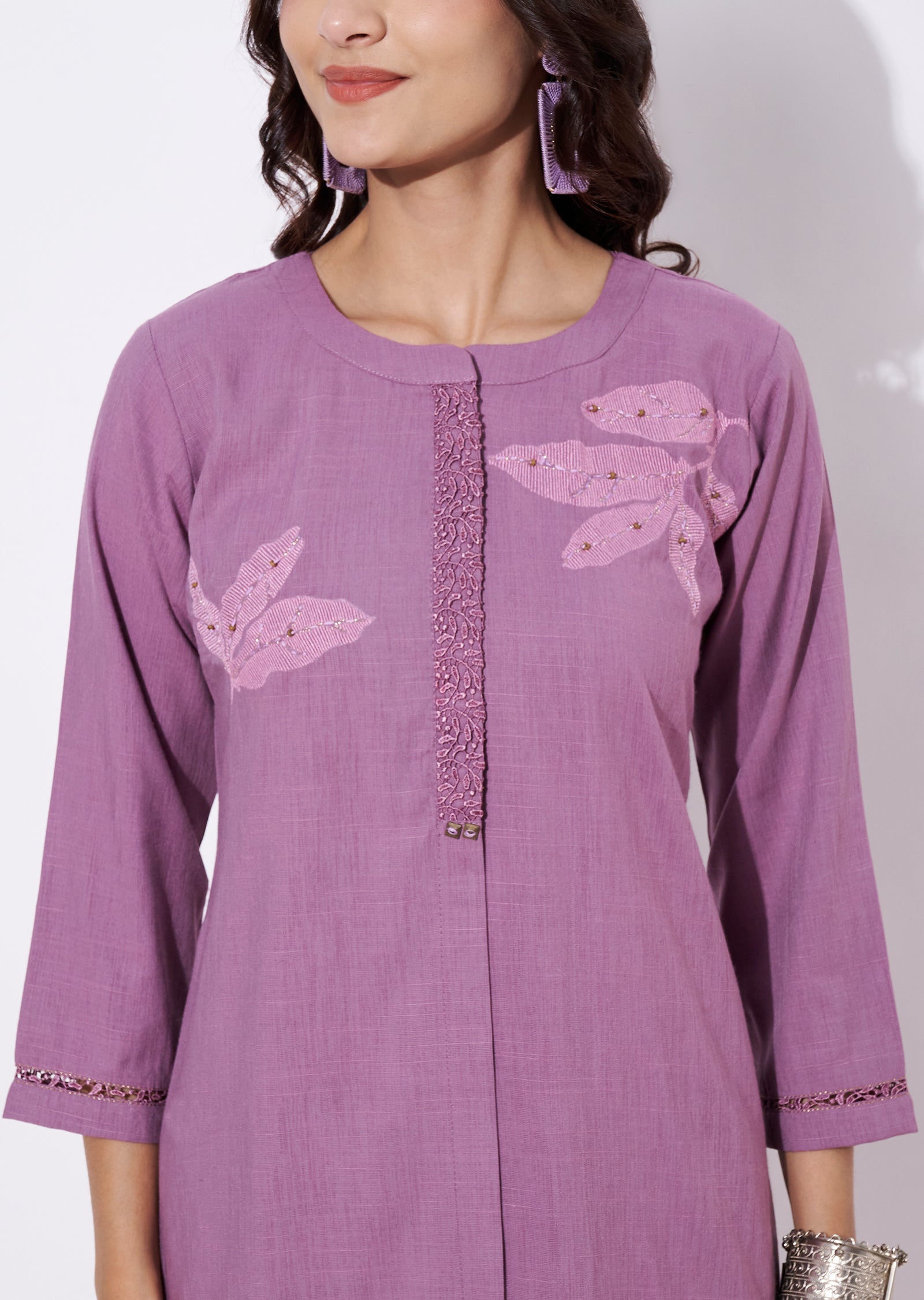 Dark Onion Pink Gold Straight cut suit