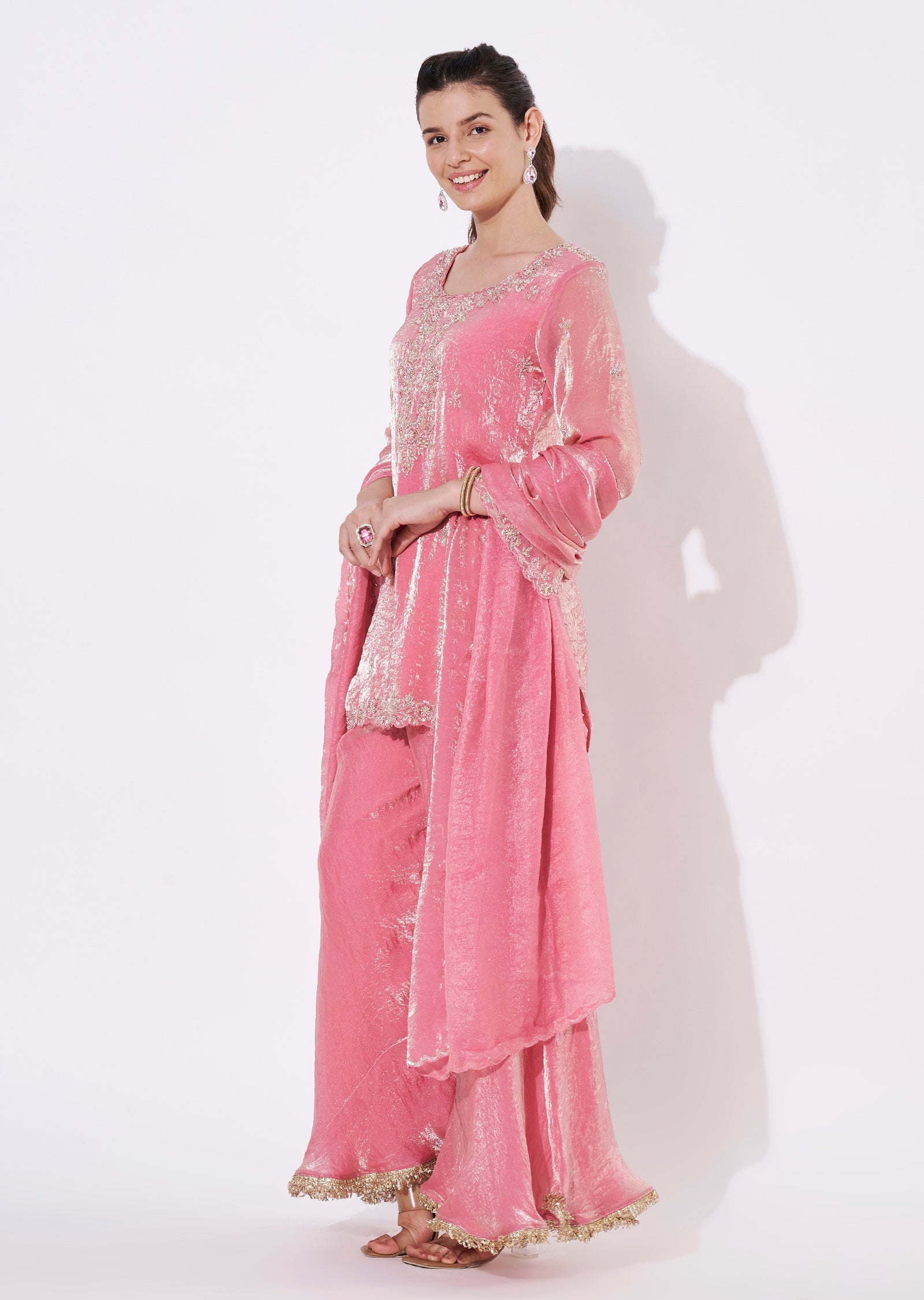 Light Pink Sharara Set