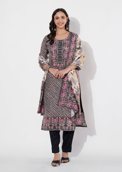 Mouse Muslin Straight cut suit