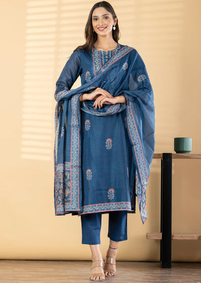 Blue Kota Straight cut suit