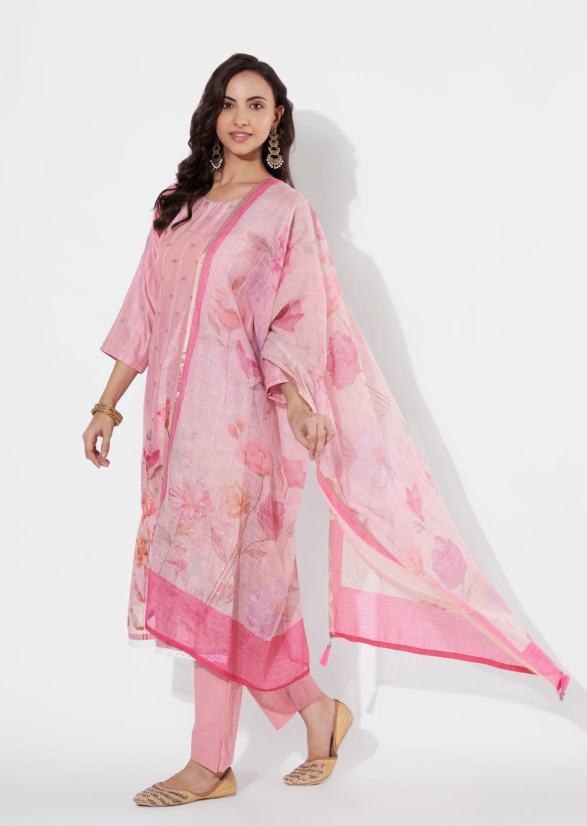 Pink Kota Straight cut suit
