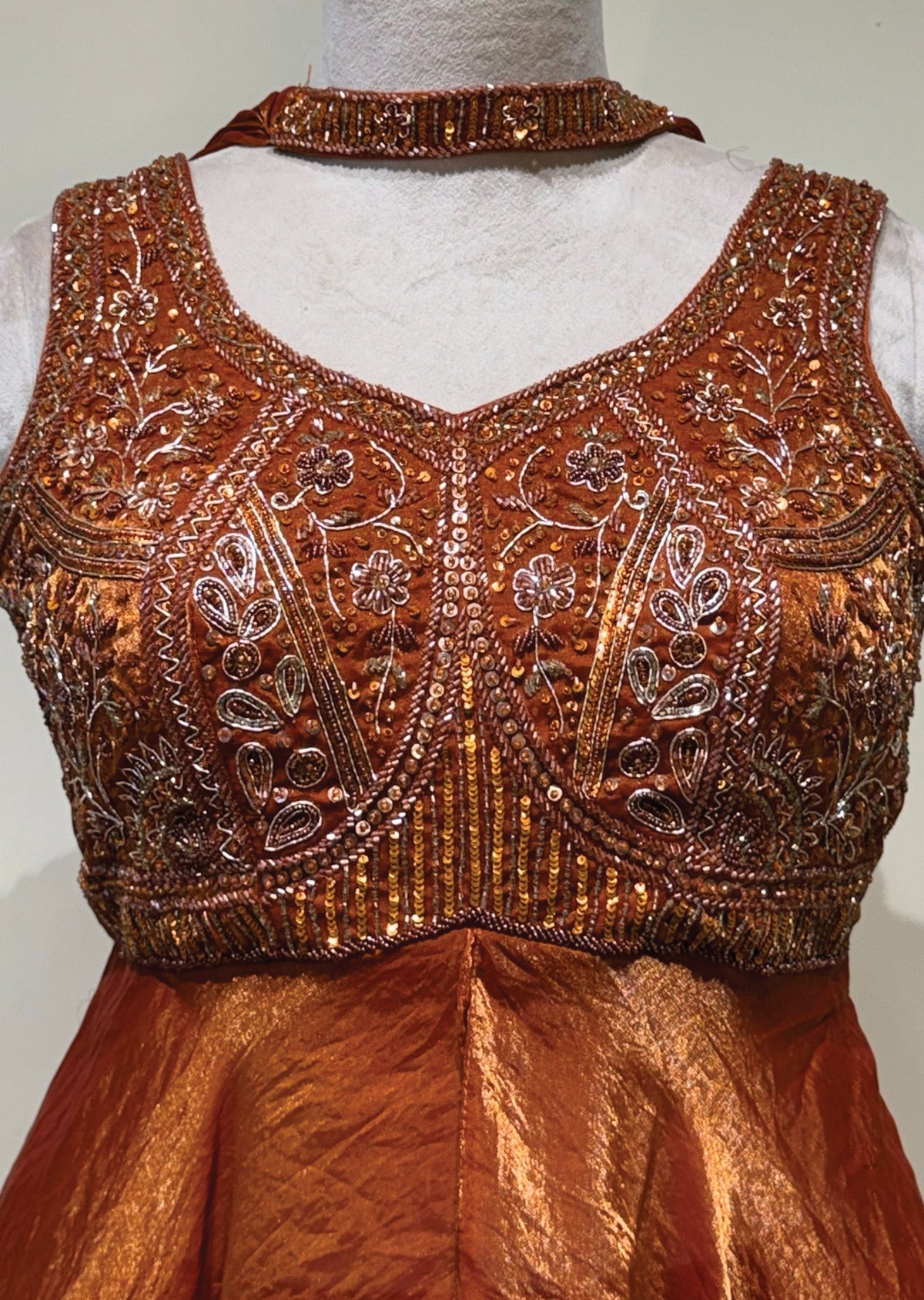 Rust Sharara Set