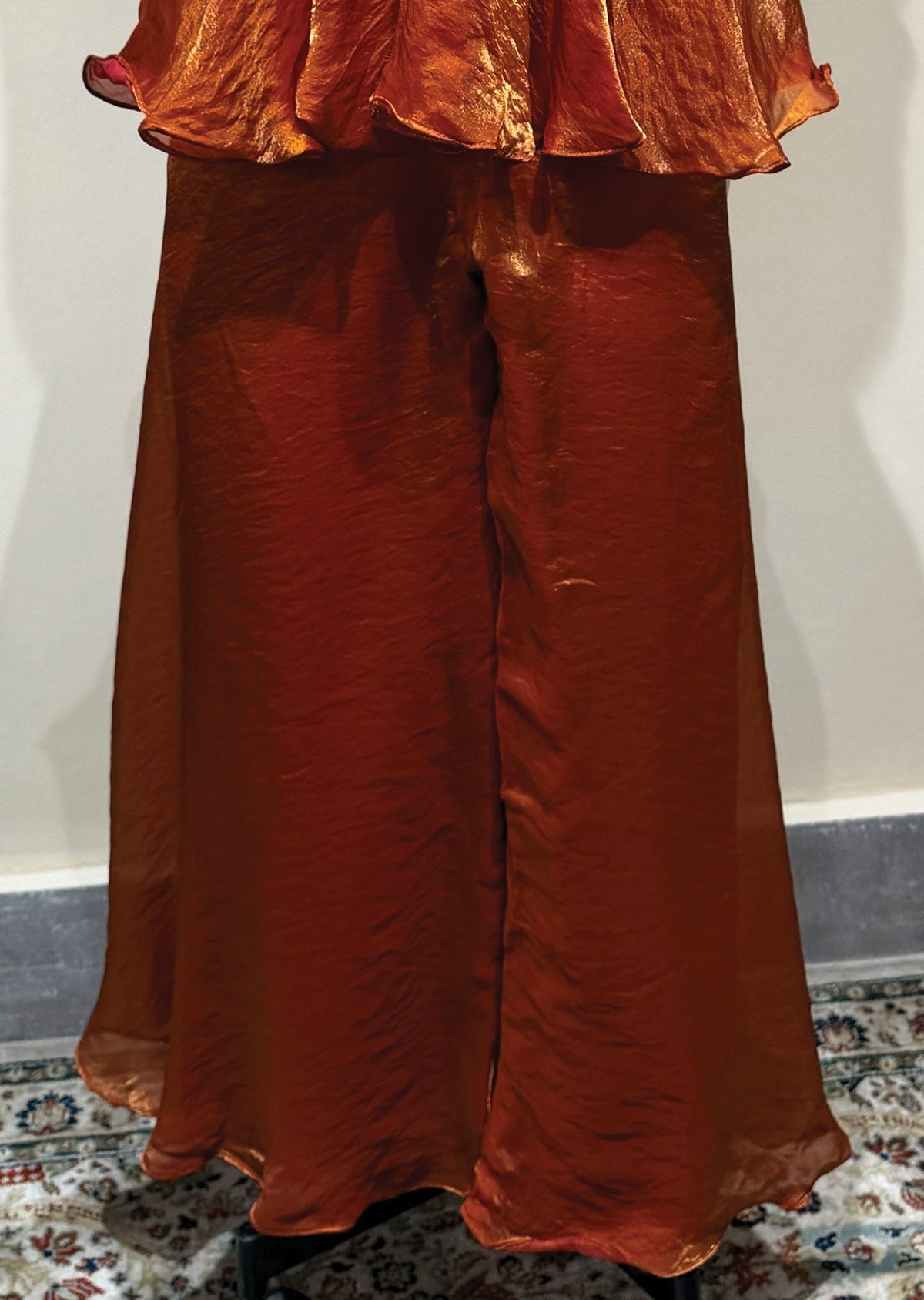 Rust Sharara Set
