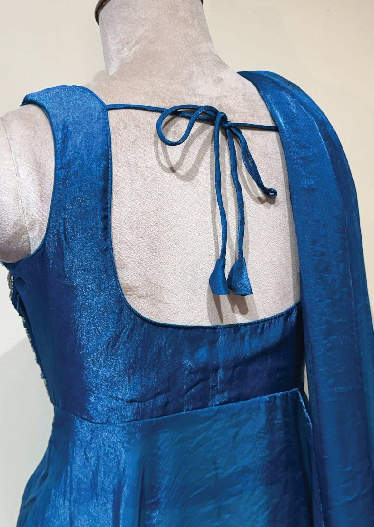 Teal Blue Sharara Set