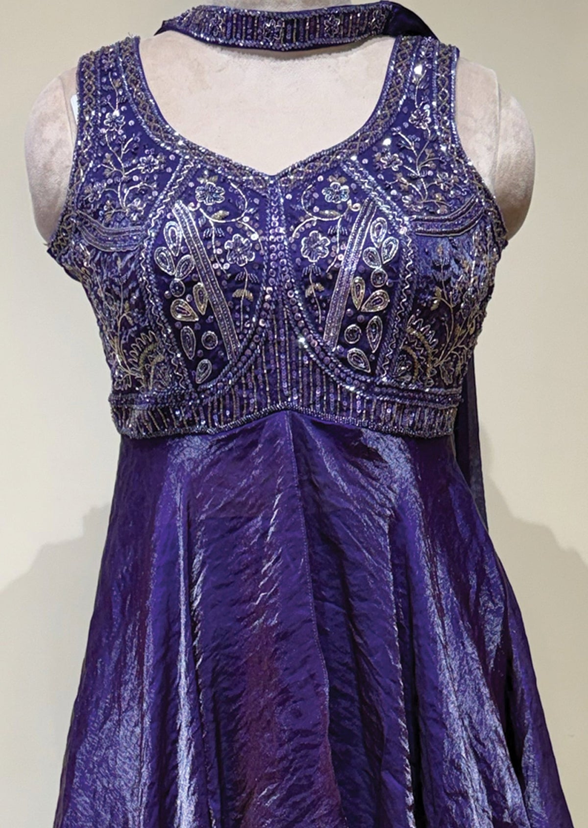 Purple Sharara Set