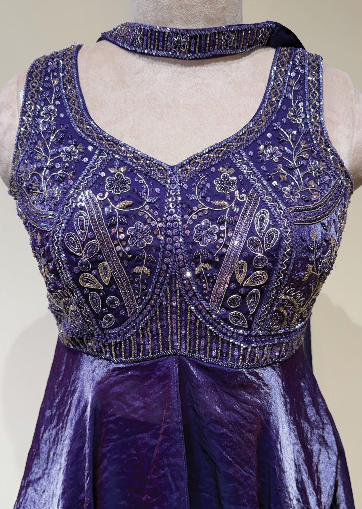 Purple Sharara Set