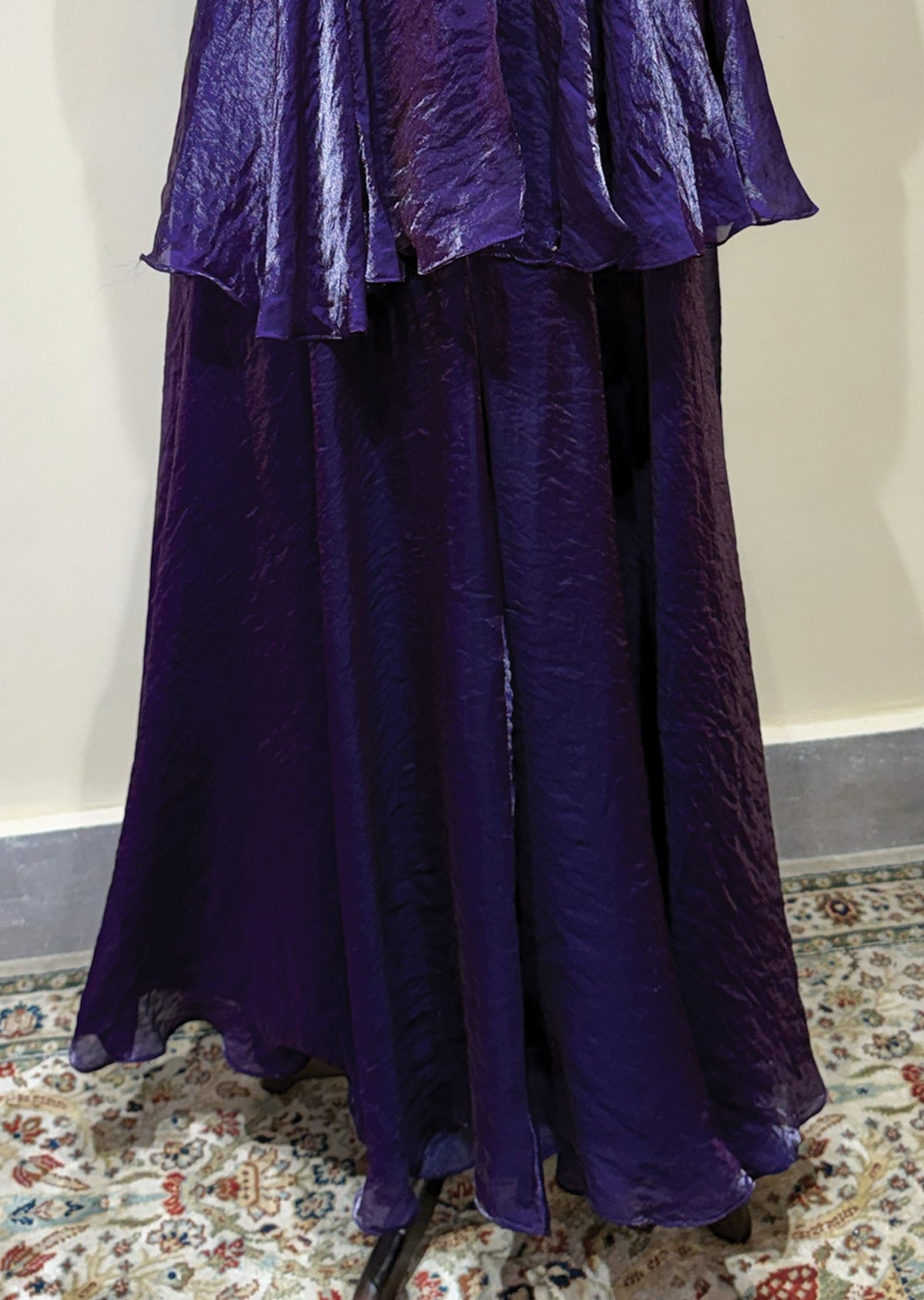 Purple Sharara Set