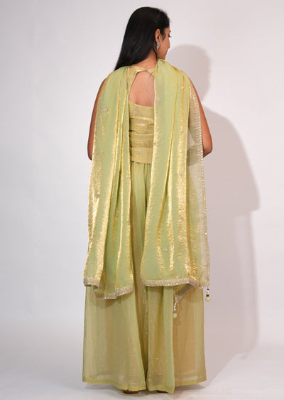 Beige Sharara Set