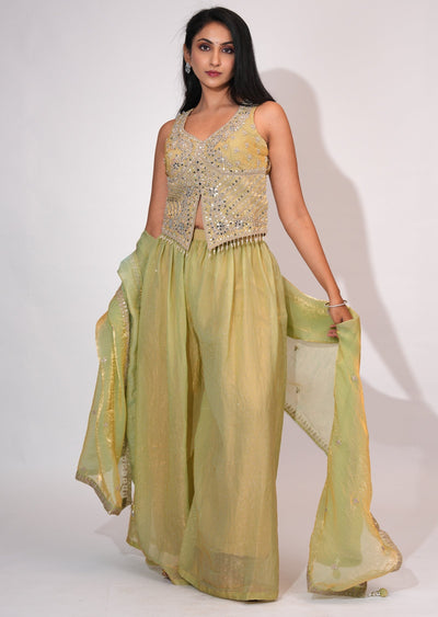 Beige Sharara Set