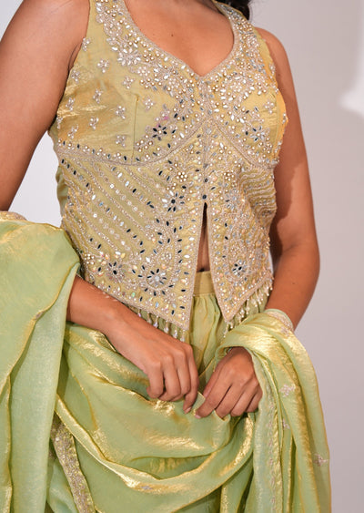 Beige Sharara Set