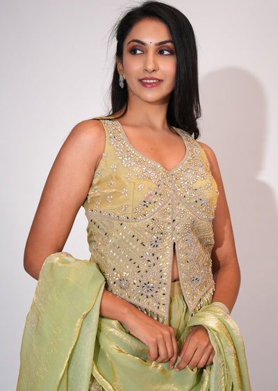 Beige Sharara Set