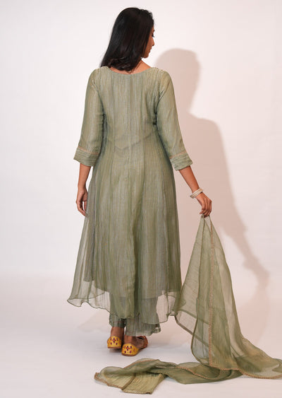 Dusty Cream Salsa Anarkali suit