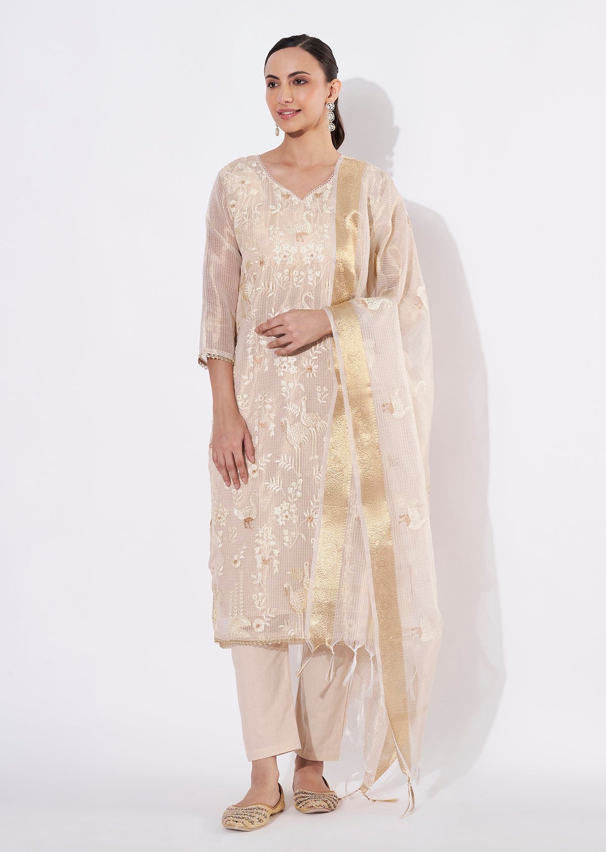 Gold Kota Straight cut suit