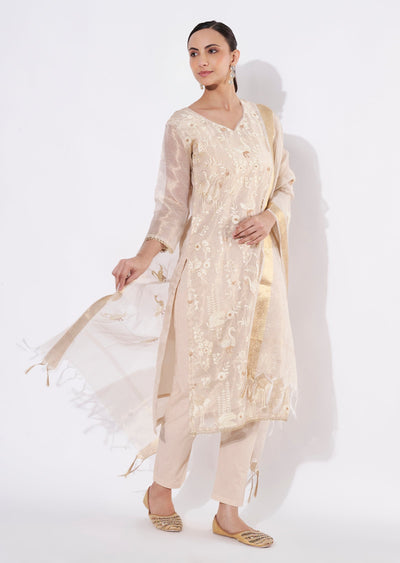 Gold Kota Straight cut suit