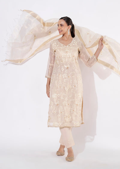 Gold Kota Straight cut suit