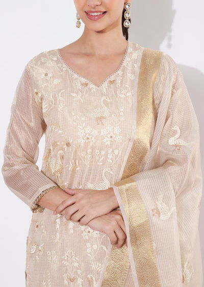 Gold Kota Straight cut suit