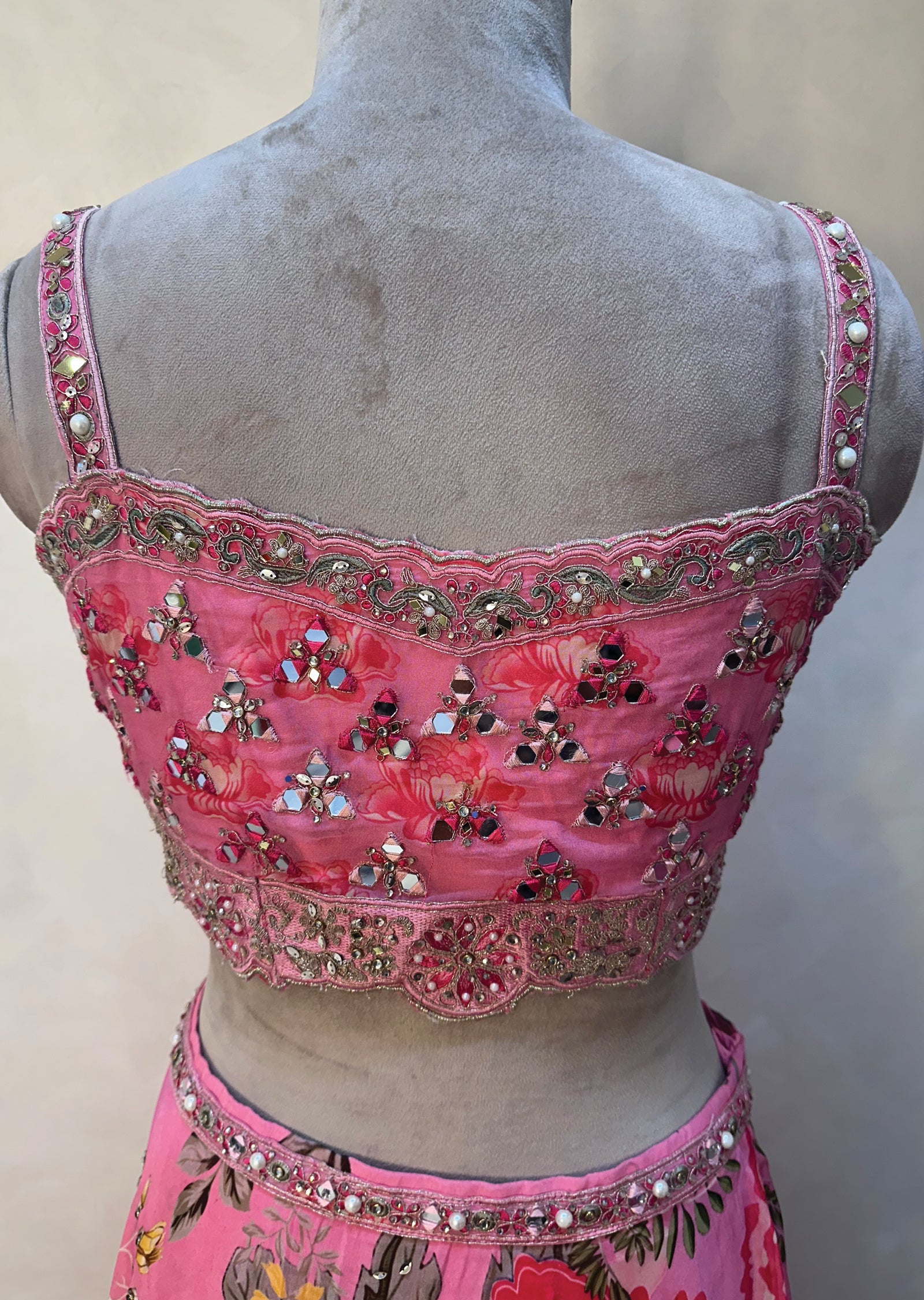 Light Pink Georgette Lehenga set