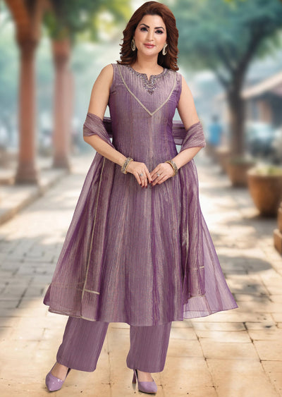 Purple Salsa Anarkali suit