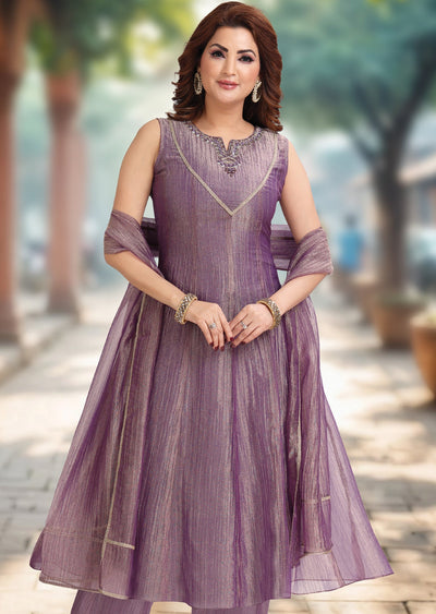 Purple Salsa Anarkali suit