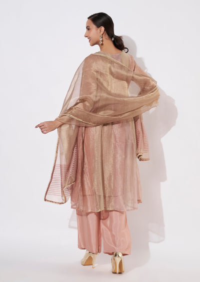 Light Peach Salsa Anarkali suit