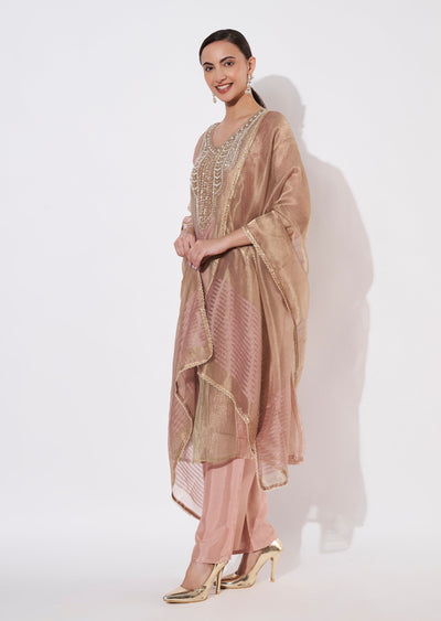 Light Peach Salsa Anarkali suit