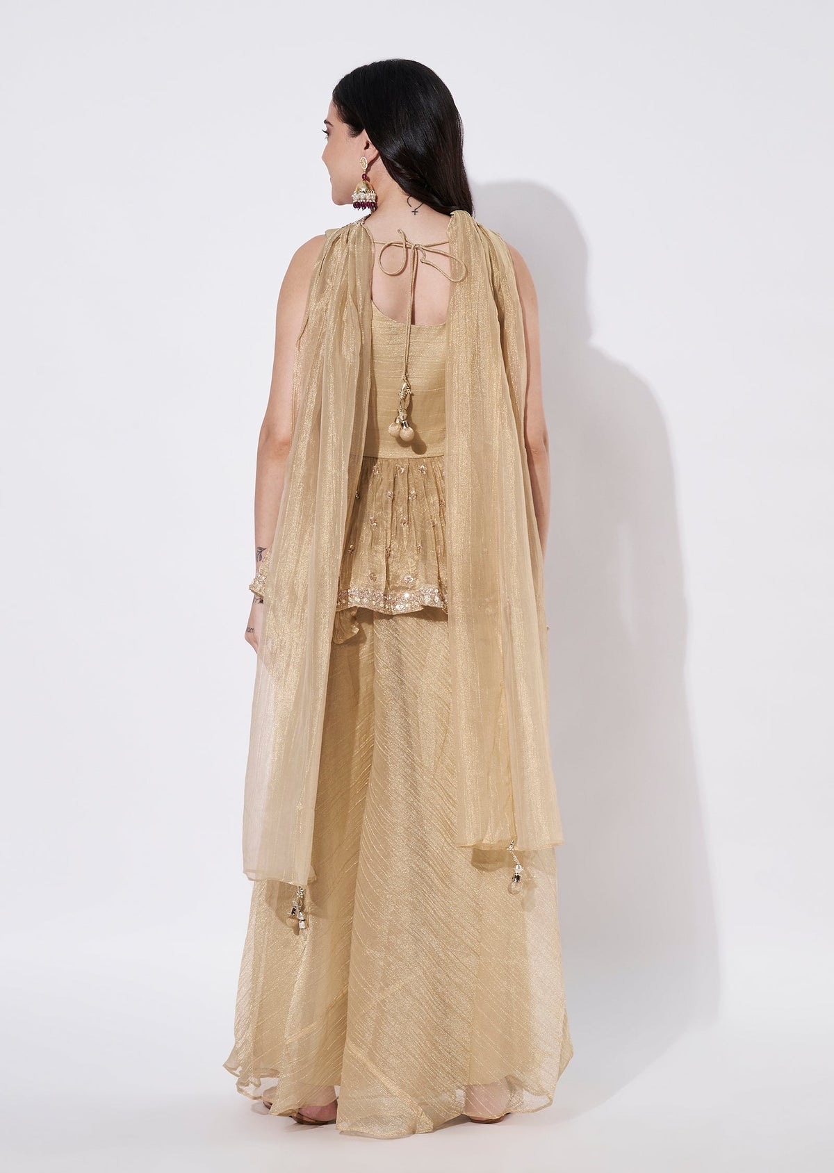 Beige Salsa Sharara Set