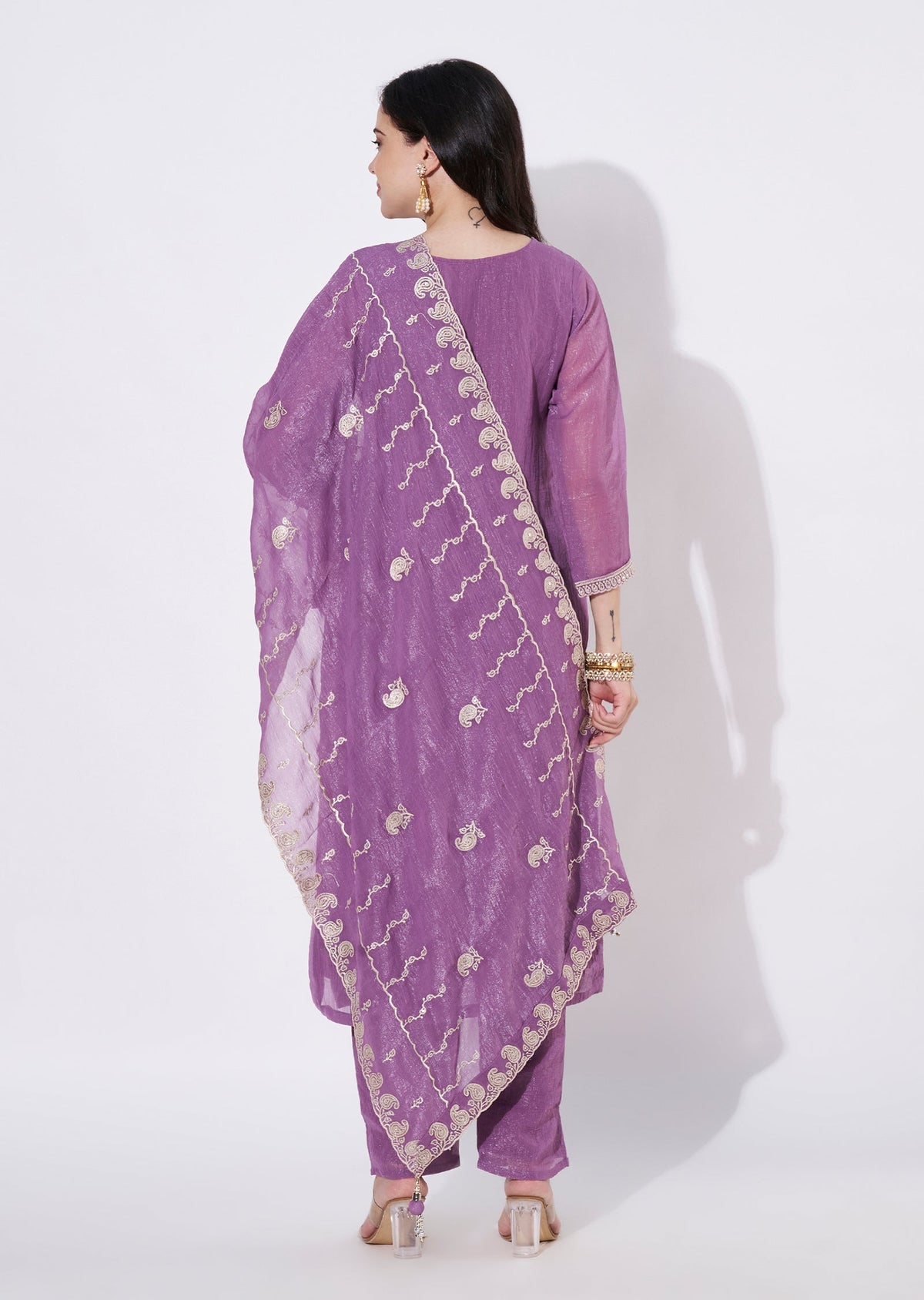 Mauve Salsa Straight cut suit