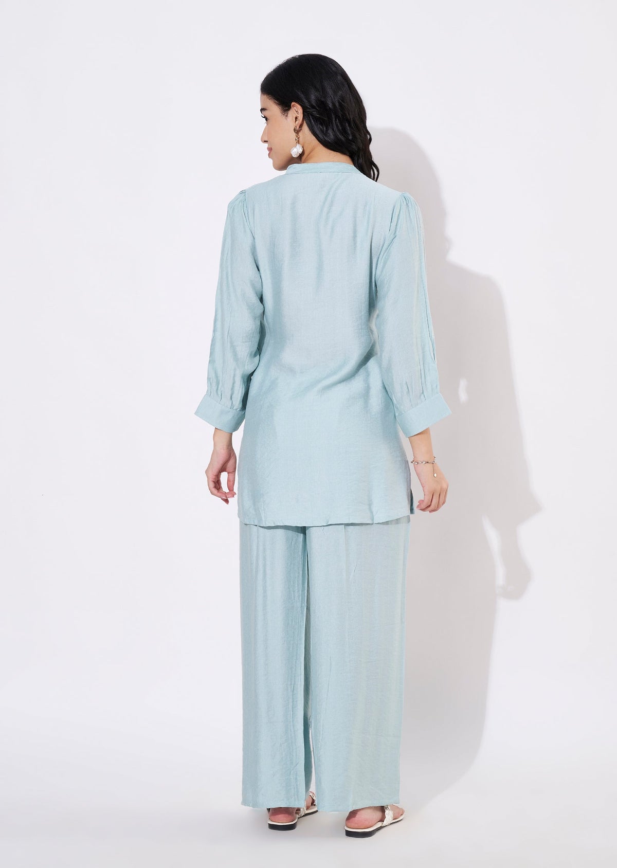 Blue Gold Fusion wear kurti