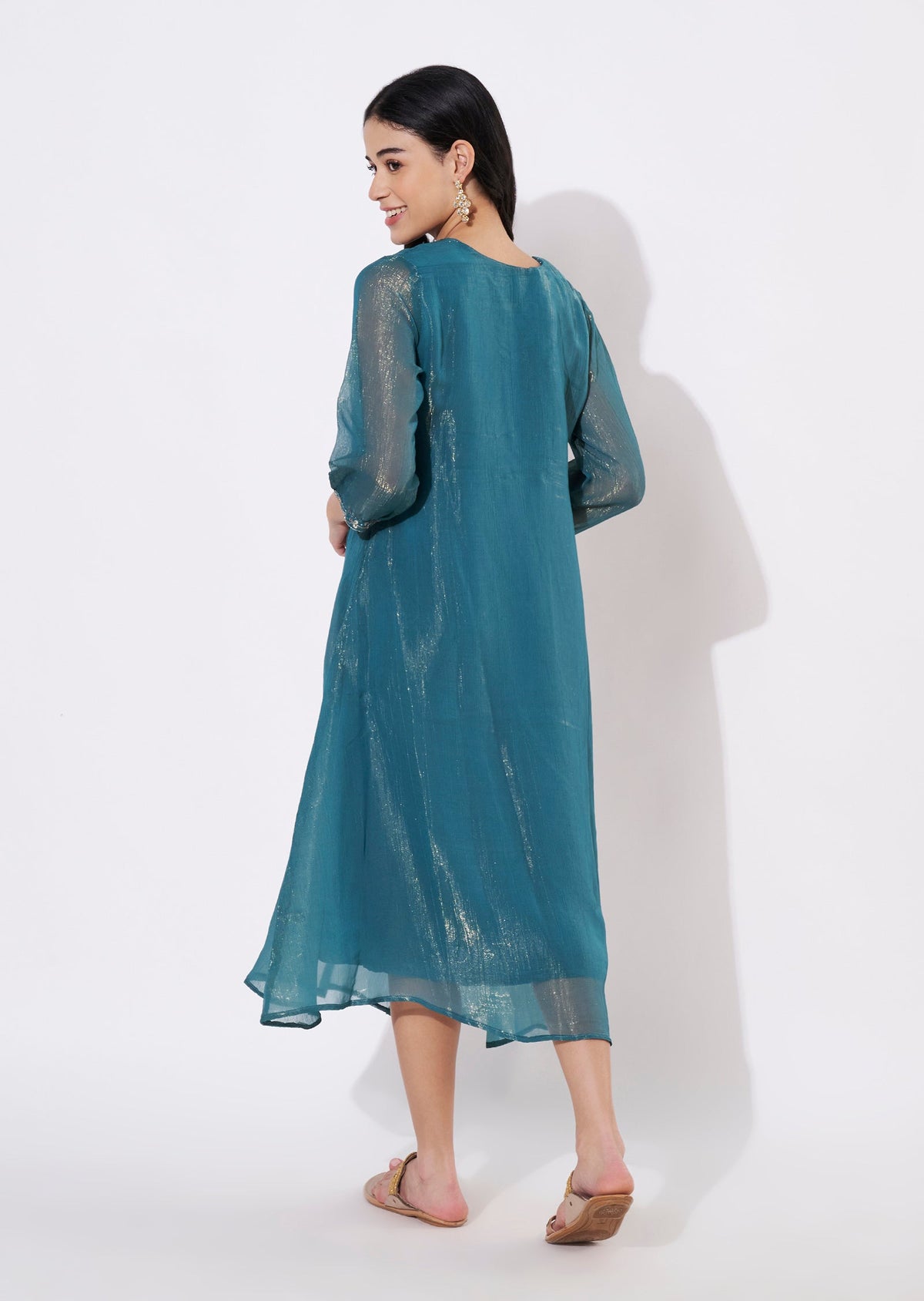 Rama Green Salsa Frock style kurti