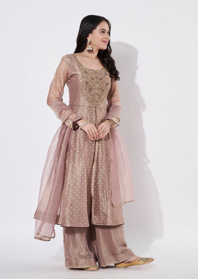 Mauve Salsa Anarkali Suit