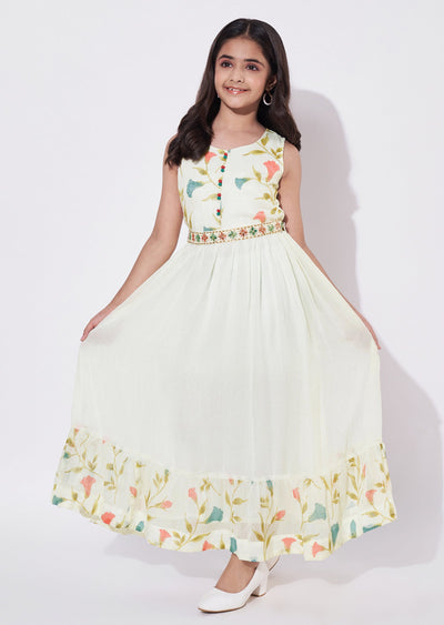 Cream Brasso Ethnic Gown