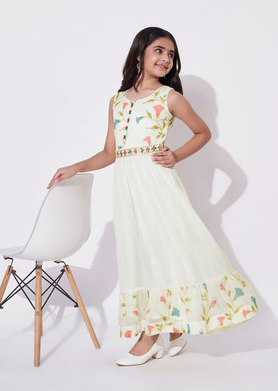 Cream Brasso Ethnic Gown