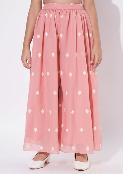 Light Pink Georgette Gharara Set