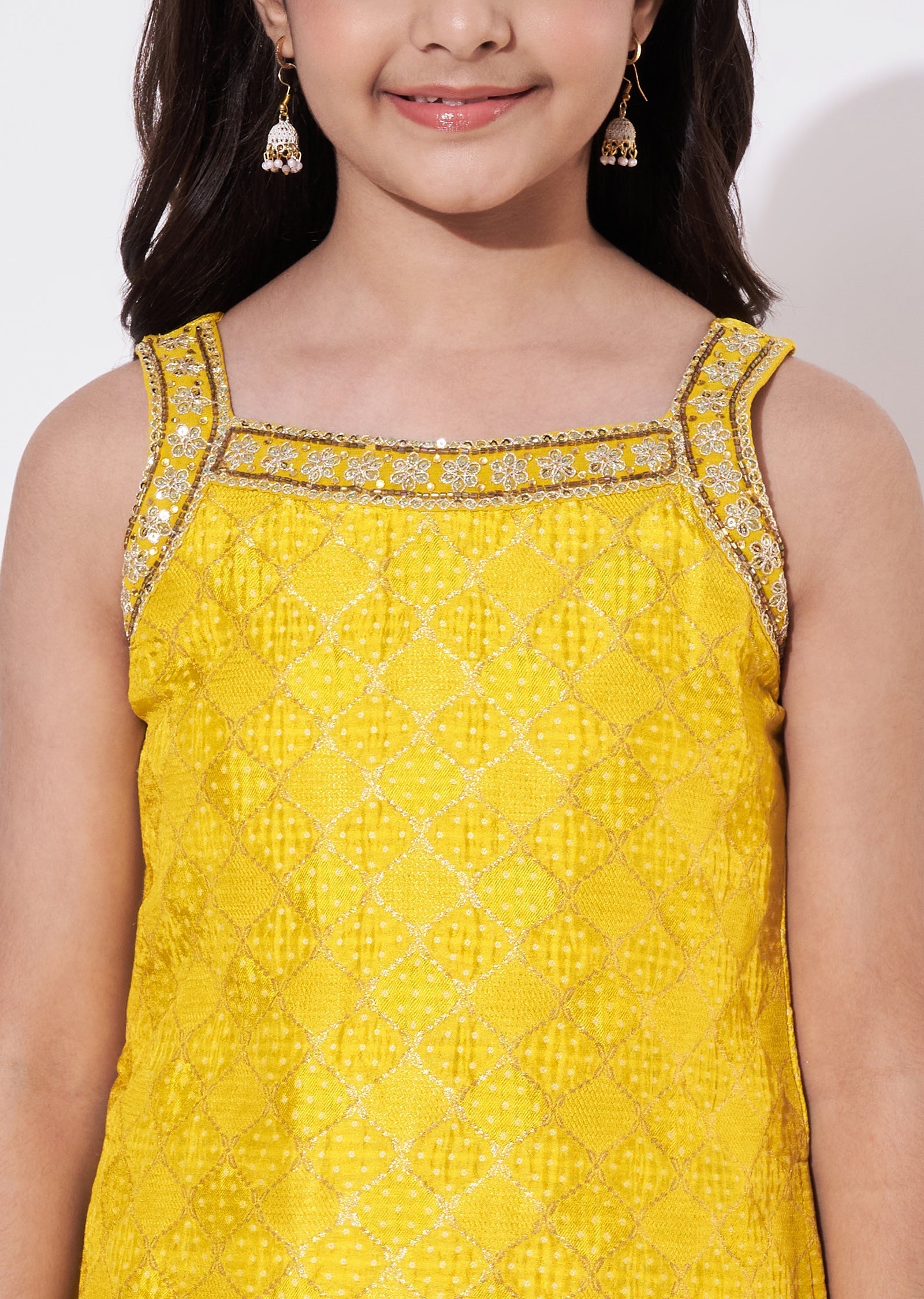 Yellow Banaras Gharara Set