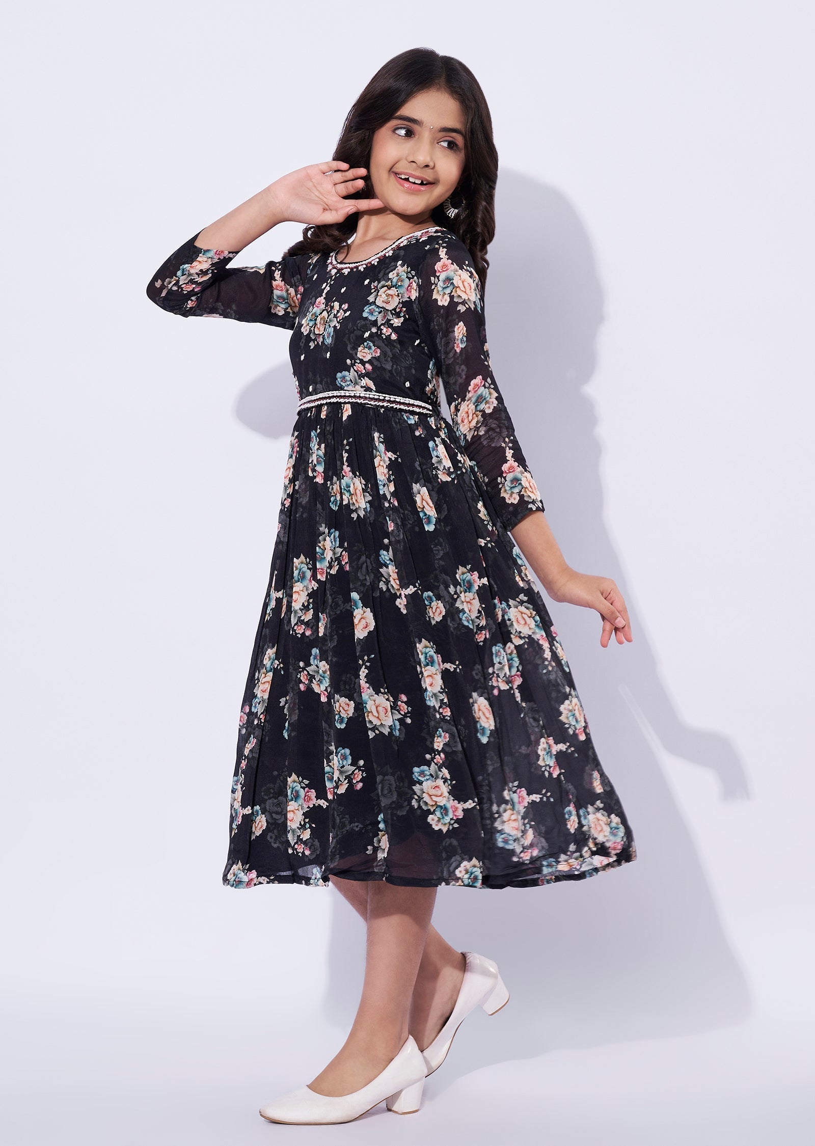 Black Chinnon Girls Gown
