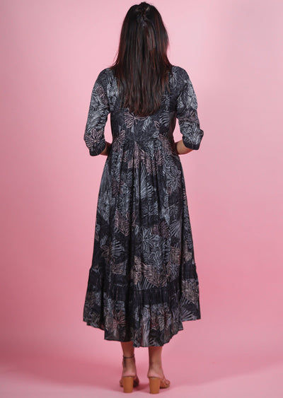 Black Muslin Kurti Frock Style