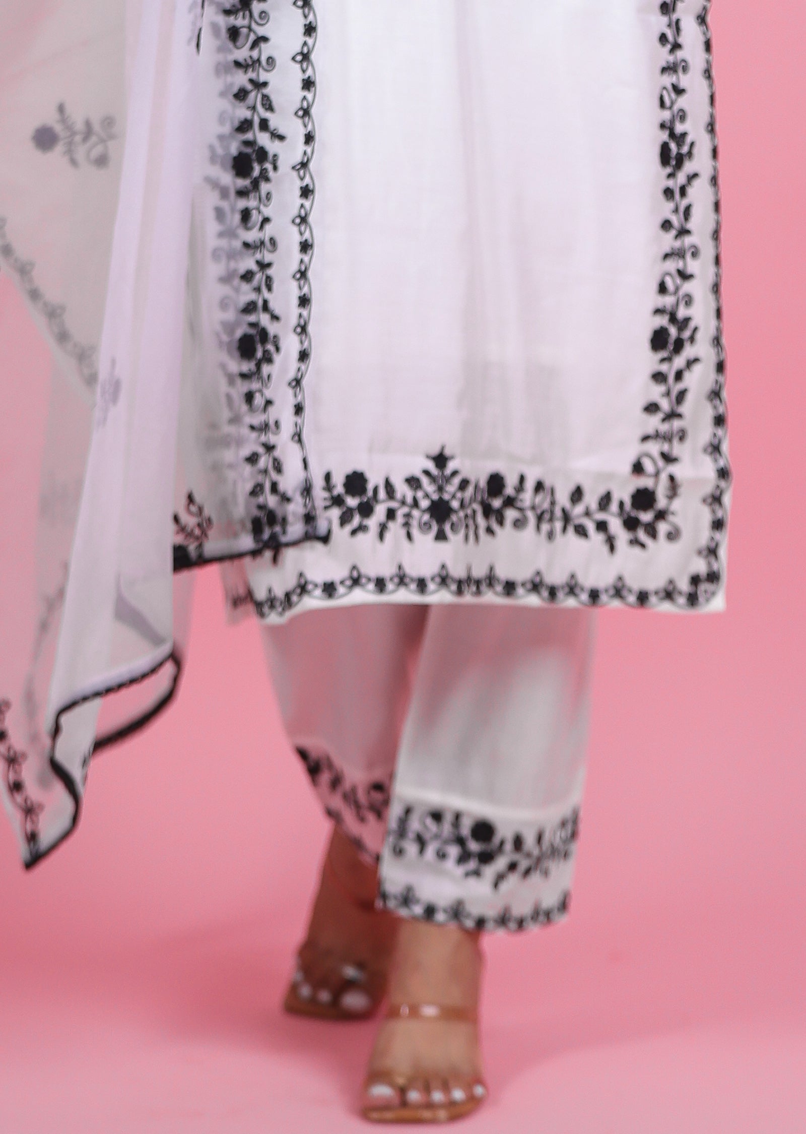 Off White Silk Straight Cut Suits