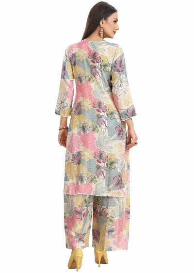 Multi Muslin Embroidered Kurti Sets